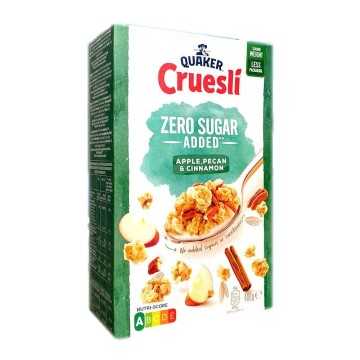 Quaker Cruesli Apple,Pecan & Cinnamon Zero Sugar Added 400g