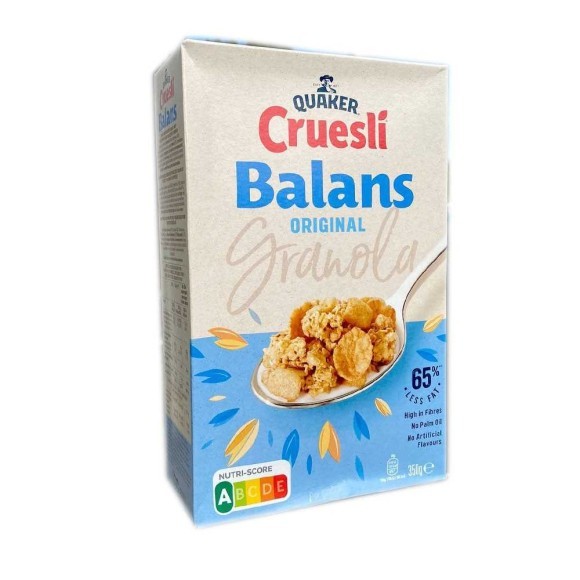 Quaker Cruesli Balans Original 350g / Crunchy Oats, Puffed Cereals and Flakes Quaker Cruesli Balans Original 350g / Crunchy Oats, Puffed Cereals and Flakes