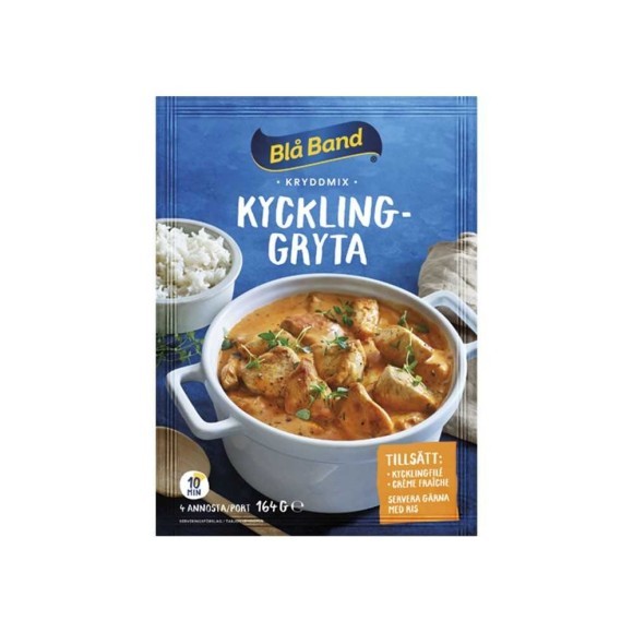 Blå Band Kryddmix Kyckling Gryta 40g / Chicken Stew Blå Band Kryddmix Kyckling Gryta 40g / Chicken Stew