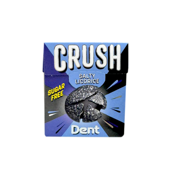 Dent Crush Salty Licorice Sugar Free / Caramelos Sabor Regaliz Salado Sin Azúcar 25g Dent Crush Salty Licorice Sugar Free / Caramelos Sabor Regaliz Salado Sin Azúcar 25g