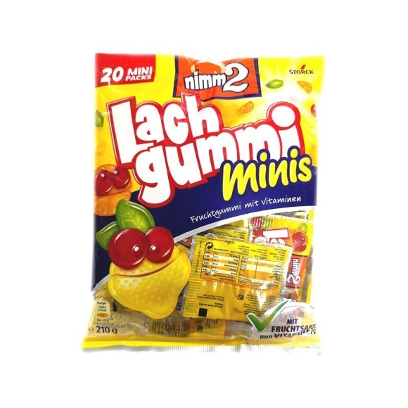 Nimm2 Lachgummi Minis Fruchtmix / Soft Fruit Gummies 210g Nimm2 Lachgummi Minis Fruchtmix / Soft Fruit Gummies 210g