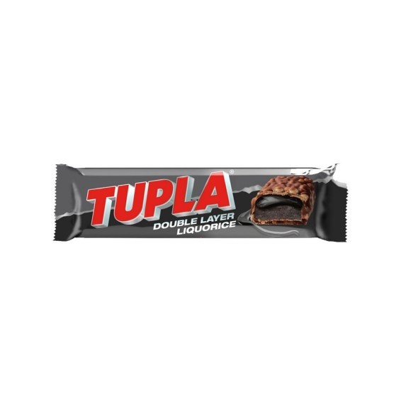 Tupla Double Layer Liquorice / Chocolate with Licorice Filling 48g Tupla Double Layer Liquorice / Chocolate with Licorice Filling 48g