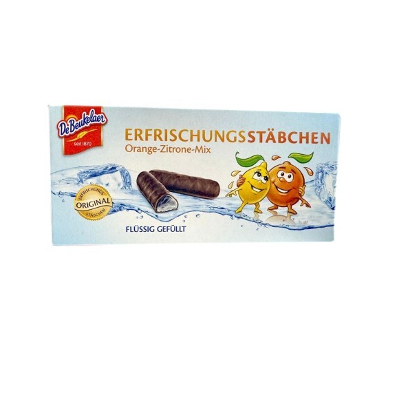 DeBeukelaer Erfrischungsstäbchen 75g / Refreshing Sticks With Chocolate DeBeukelaer Erfrischungsstäbchen 75g / Refreshing Sticks With Chocolate