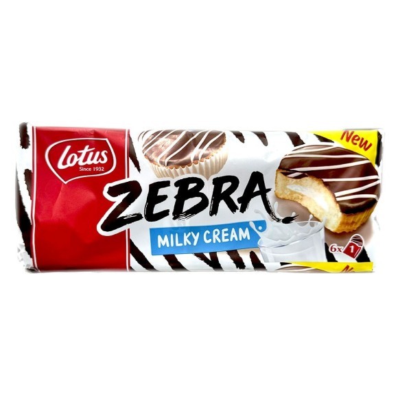 Lotus Zebra Milky Cream x6 / Cake with Milk Cream Lotus Zebra Milky Cream x6 / Cake with Milk Cream