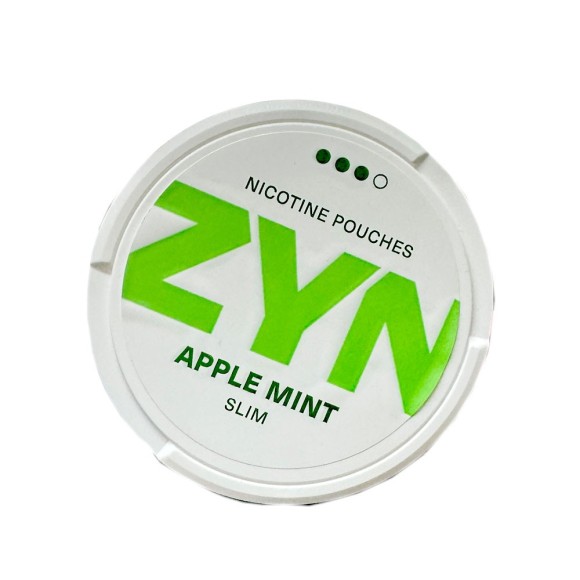 Zyn Nicotine Pouches Apple Mint Slim 9g / Nicotine Sachets Apple and Mint Flavor Zyn Nicotine Pouches Apple Mint Slim 9g / Nicotine Sachets Apple and Mint Flavor