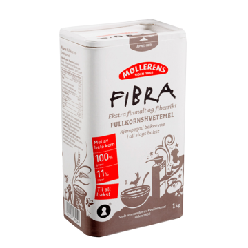 Møllerens Fibra Fullkornshvetemel / Harina de Trigo Integral Gruesa con Fibra 1Kg