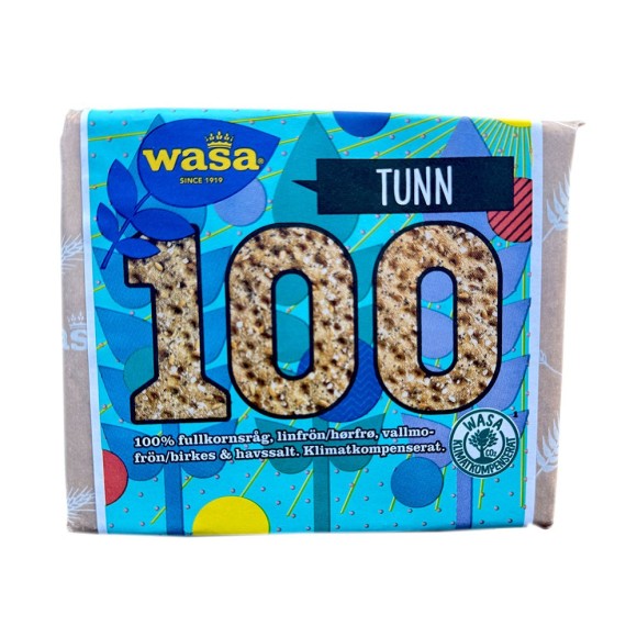 Wasa Celebrating100 100%fullkornsråg 245g/ Whole Wheat Rye Bread Wasa Celebrating100 100%fullkornsråg 245g/ Whole Wheat Rye Bread