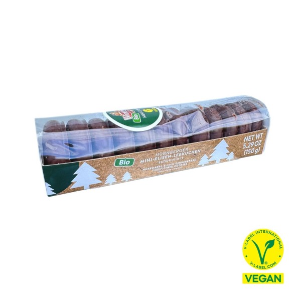 Wicklein Bio Nürnberger Mini-Elisen-Lebkuchen / Oblea de Pan de Jengibre Ecológica 150g Wicklein Bio Nürnberger Mini-Elisen-Lebkuchen / Oblea de Pan de Jengibre Ecológica 150g