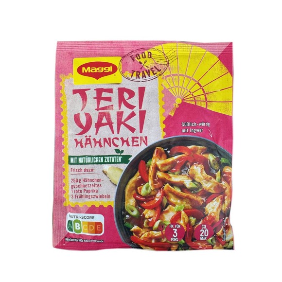 Maggi Teriyaki Hähnchen 43g/ Mix for Teriyaki Sauce Maggi Teriyaki Hähnchen 43g/ Mix for Teriyaki Sauce