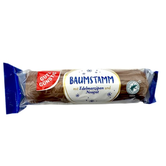 Gut&Günsting Baumstamm mit Edelmarzipan und Nougat 100g / Marzipan with Nougat Gut&Günsting Baumstamm mit Edelmarzipan und Nougat 100g / Marzipan with Nougat