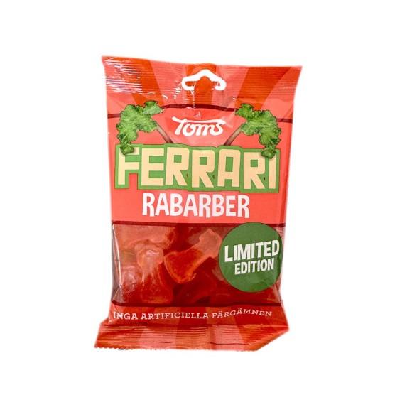 Toms Ferrari Rabarber / Golosinas sabor Ruibarbo 120g Toms Ferrari Rabarber / Golosinas sabor Ruibarbo 120g