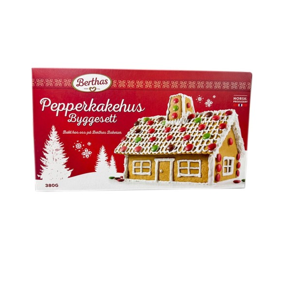 Berthas Pepperkakehus Byggesett 380g/ Ginger House Berthas Pepperkakehus Byggesett 380g/ Ginger House