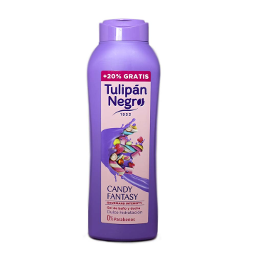 Tulipán Negro Gel de Baño Candy Fantasy 0% Parabenos 600ml+120/ Shower Gel