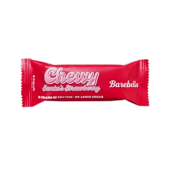 Barebells Chewy Santa's Strawberry Protein Bar / Barrita de Proteínas de Malvavisco de Fresa 40g Barebells Chewy Santa's Strawberry Protein Bar / Barrita de Proteínas de Malvavisco de Fresa 40g