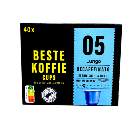 CostaBlanca Decaffeinato Lungo Regular / Cápsulas de Café Descafeinado x40 CostaBlanca Decaffeinato Lungo Regular / Cápsulas de Café Descafeinado x40