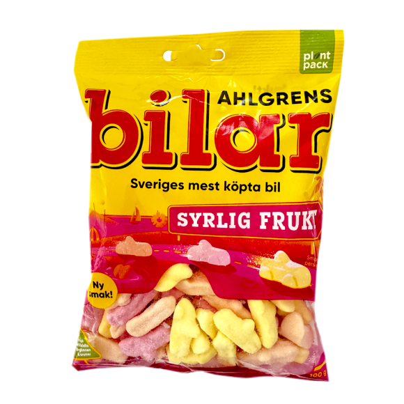 Bilar Ahlgrens Syrlig Frukt 100g / Marshmallow Sweeties Bilar Ahlgrens Syrlig Frukt 100g / Marshmallow Sweeties