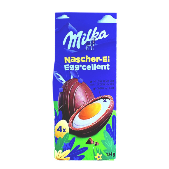 Milka Nascher-Ei 124g / Filled chocolate egg Milka Nascher-Ei 124g / Filled chocolate egg