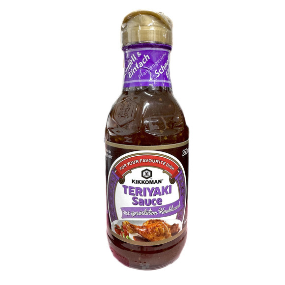 Kikkoman Teriyaki Sauce Mit Geröstetem Knoblauch 250ml/ Teriyaki Sauce With Roasted Garlic Kikkoman Teriyaki Sauce Mit Geröstetem Knoblauch 250ml/ Teriyaki Sauce With Roasted Garlic