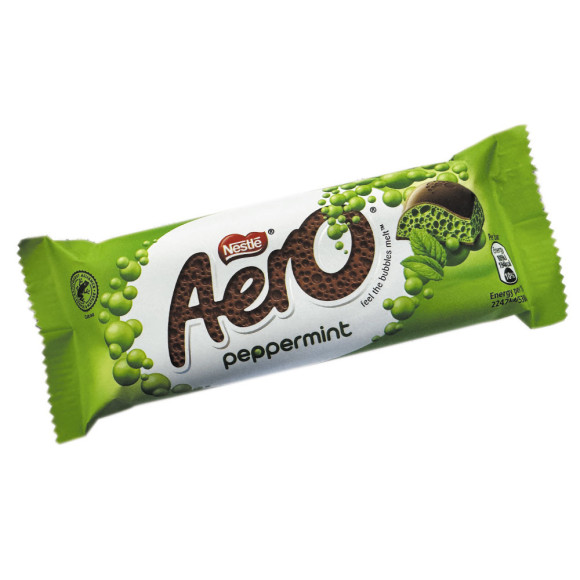 Nestlé Aero Peppermint / Chocolate con Leche y Menta 36g Nestlé Aero Peppermint / Chocolate con Leche y Menta 36g