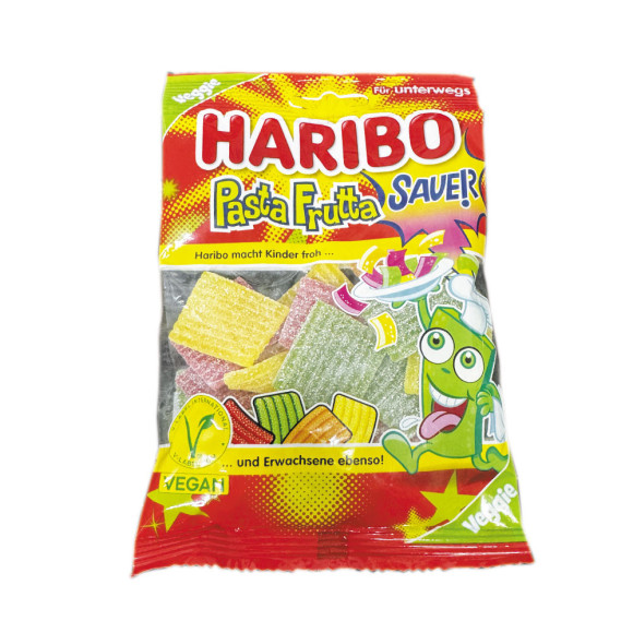 Haribo Pasta Frutta Saure / Golosinas Ácidas 85g Haribo Pasta Frutta Saure / Golosinas Ácidas 85g