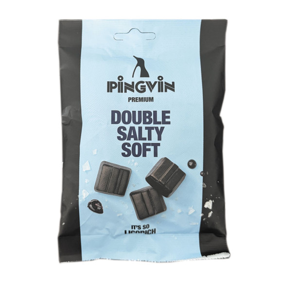 Pingvin Premium Double Salty Soft / Regalices Salados Suave 90g Pingvin Premium Double Salty Soft / Regalices Salados Suave 90g