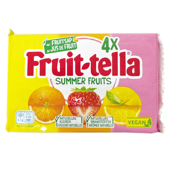 Fruit-tella Summer Fruits / Caramelos Blandos Sabores Frutas x4 Fruit-tella Summer Fruits / Caramelos Blandos Sabores Frutas x4