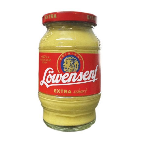 Löwensenf Extra Scharf 250ml/ Extra Spicy Mustard Löwensenf Extra Scharf 250ml/ Extra Spicy Mustard