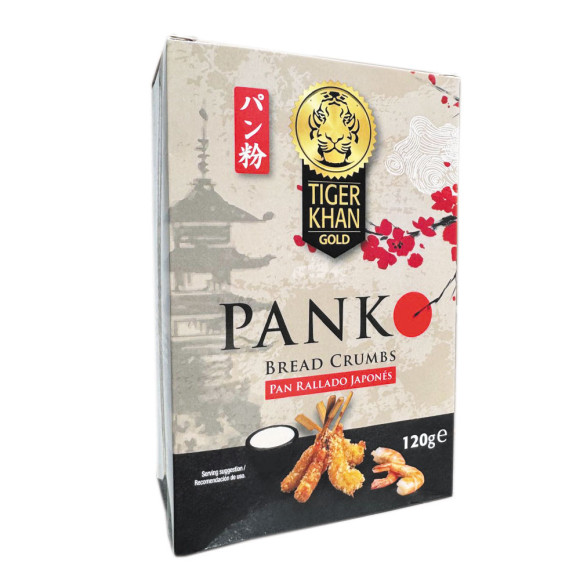 Tiger Khan Gold Panko Bread Crumbs / Pan Rallado Crujiente Japonés 120g Tiger Khan Gold Panko Bread Crumbs / Pan Rallado Crujiente Japonés 120g