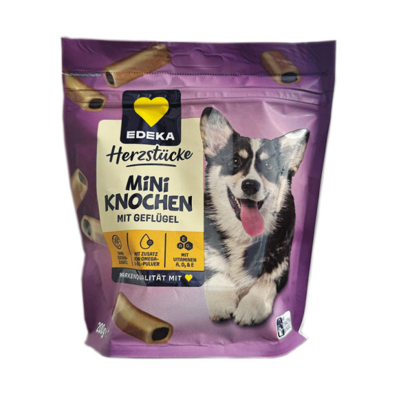 Edeka Mini Knochen Mit Geflügel / Mini Huesos de Ave para Perro 200g Edeka Mini Knochen Mit Geflügel / Mini Huesos de Ave para Perro 200g