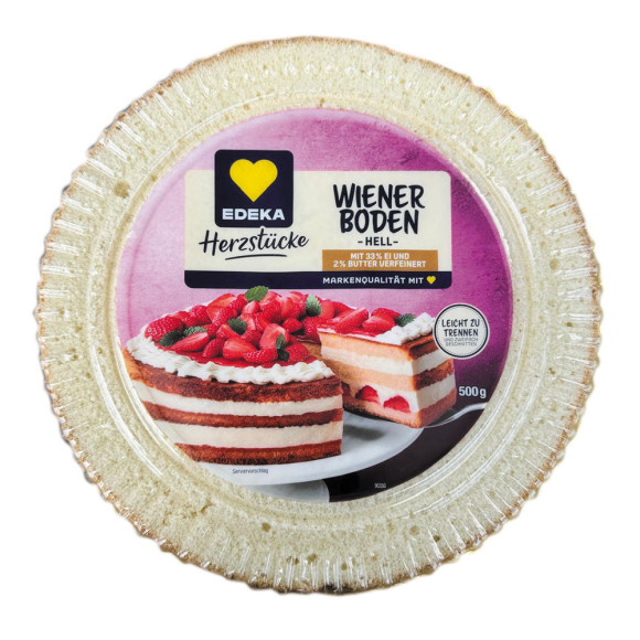 Edeka Wiener Boden -Hell-/ Base para Tarta 500g Edeka Wiener Boden -Hell-/ Base para Tarta 500g