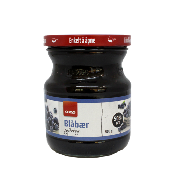 Coop Blåbærsyltetøy 500g/ Blueberry Jam