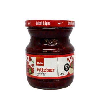 Coop Tyttebærsyltetøy 500g/ Cranberry Jam