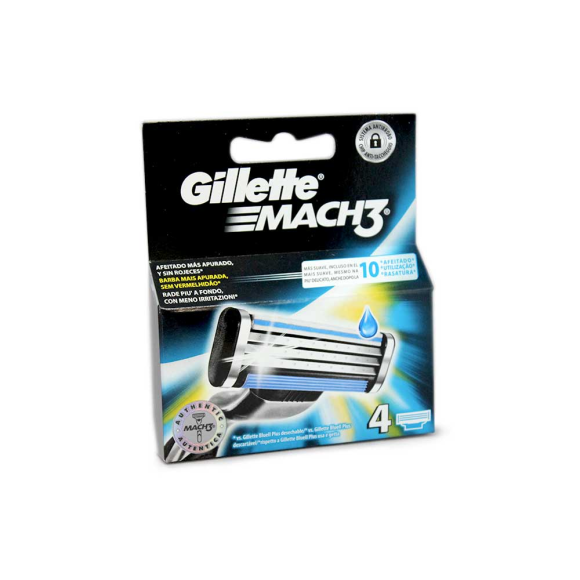 Gillette Mach 3 Recambios x4 Gillette Mach 3 Recambios x4