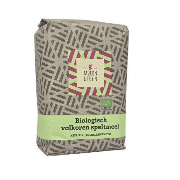 Molensteen Biologisch Volkoren Speltmeel/ Harina de Espelta Integral 1000g