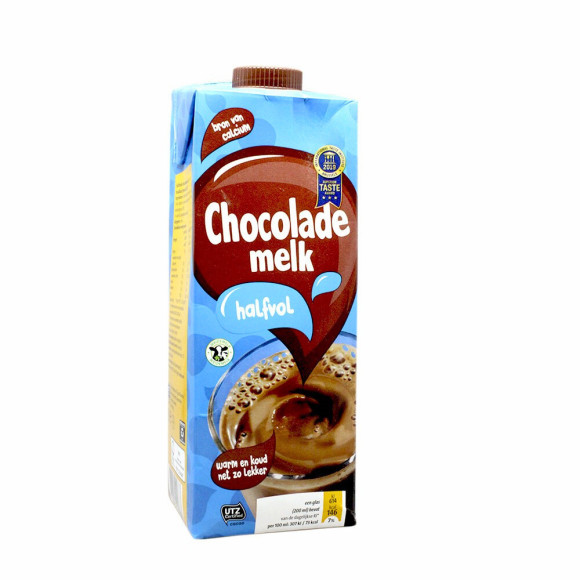 CostaBlanca Chocolade Melk Halfvol 1L/ Semi Skimmed Milk Chocolate