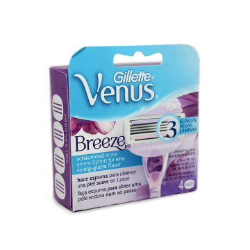 Gillette Venus Breeze Recambios x4/ Body Razor Refills
