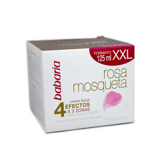 Babaria Crema Facial 4 Efectos Rosa Mosqueta / Face Cream 4 Efects 125ml