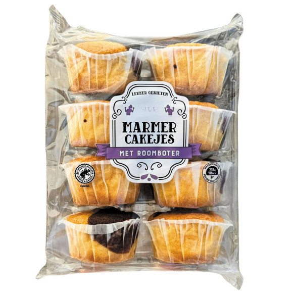 CostaBlanca Marmer Cakejes met Roomboter 320g/ CupCakes