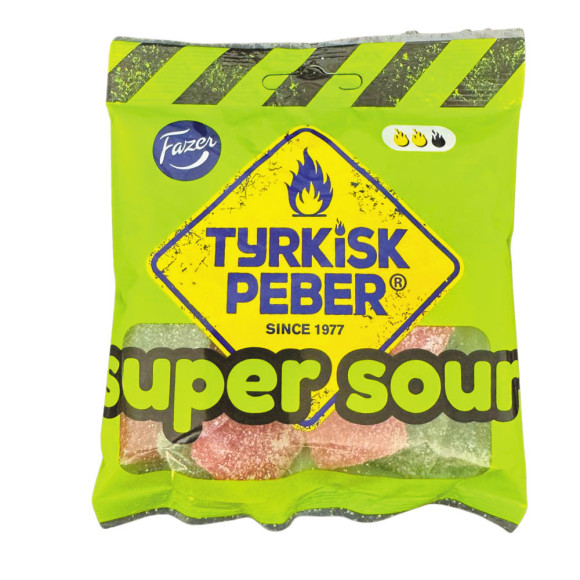 Fazer Tyrkisk Peber Super Sour 80g