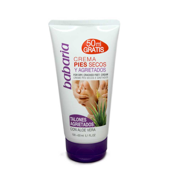 Babaria Crema Pies secos y Talones Agrietados 100ml+50 Babaria Crema Pies secos y Talones Agrietados 100ml+50