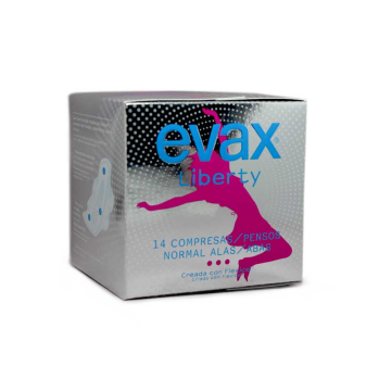 Evax Liberty Normal Alas Compresas x14/ Sanitary Towels Wing