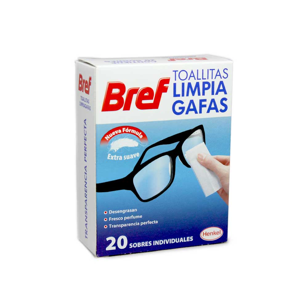 Bref Toallitas Limpia Gafas / Cleaning Glasses Wipes x20