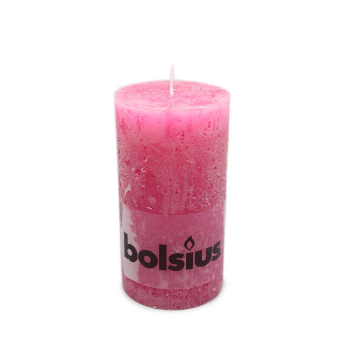 Bolsius Stompkaars Rustiek 130/68 Fuchsia/ Fuchsia Candle
