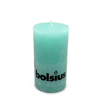 Bolsius Stompkaars Rustiek 130/68 Oceaan/ Ocean Blue Candle