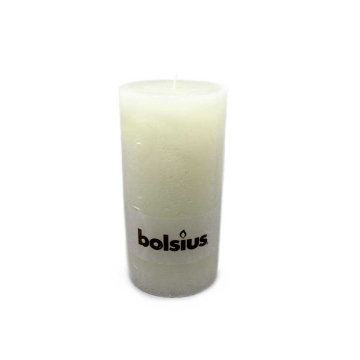 Bolsius Stompkaars Rustiek 200/100 Ivoor/ Ivory Candle