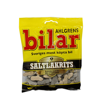 Bilar Ahlgrens Saltlakrits 100g/ Salted Liquorice Candy