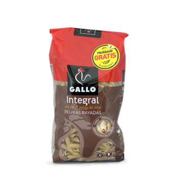 Gallo Integral Plumas Rayadas / Whole Grain Macaroni 500g