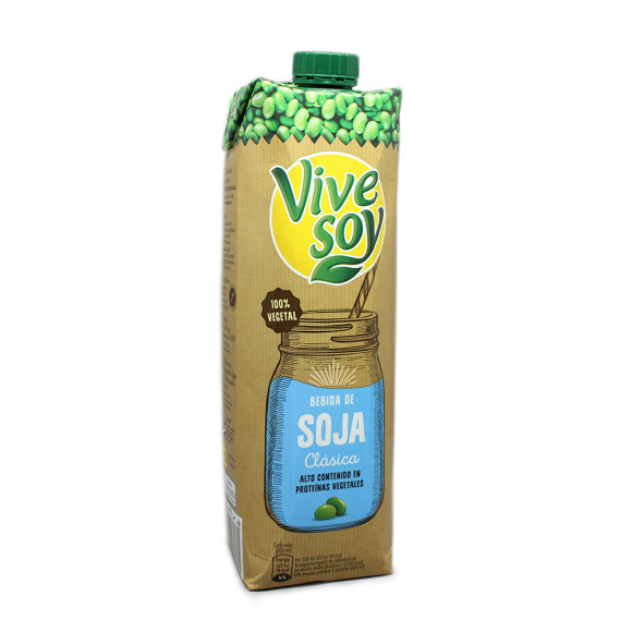 Vive Soy Bebida de Soja Clásica / Soya Drink 1L Vive Soy Bebida de Soja Clásica / Soya Drink 1L