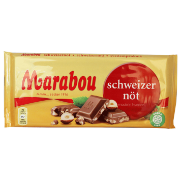 Marabou Schweizernöt / Hazelnuts Chocolate 200g
