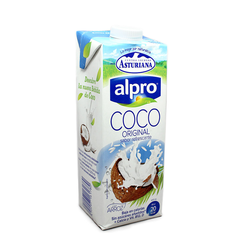 Asturiana Alpro Bebida de Coco y Arroz / Coconut&Rice Drink 1L